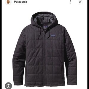 Patagonia Men's Dark Gray Hooded Box Quilt Jacket/ Medium